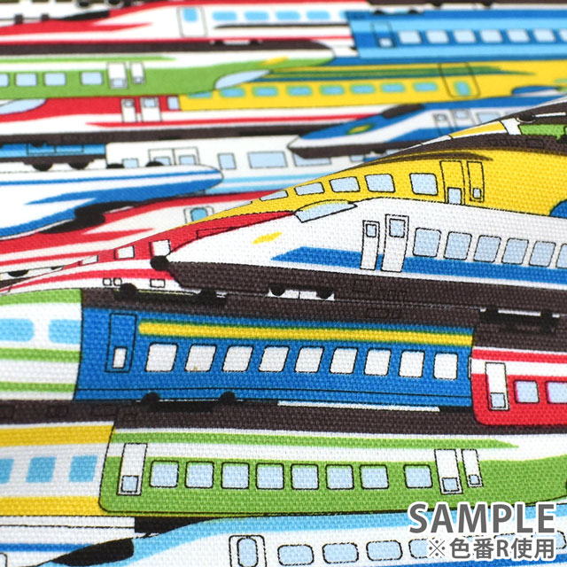 生地 お気に入りシリーズ トレイン大集合/オックス(MOWF-151) R.マルチ 09Ae99_