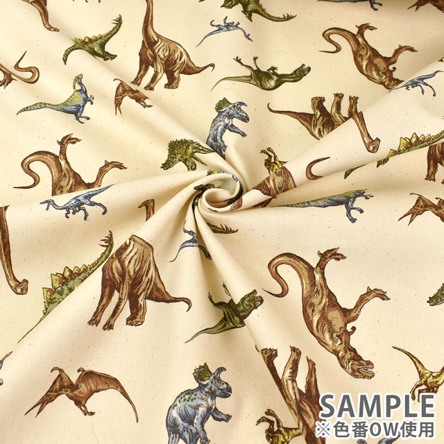 生地 お気に入りシリーズ ダイナソーパーク/オックス(MOWF-152) OW.キナリ 09Zz99_