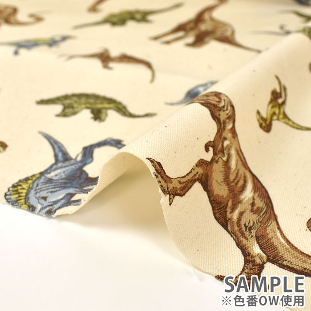 生地 お気に入りシリーズ ダイナソーパーク/オックス(MOWF-152) OW.キナリ 09Zz99_