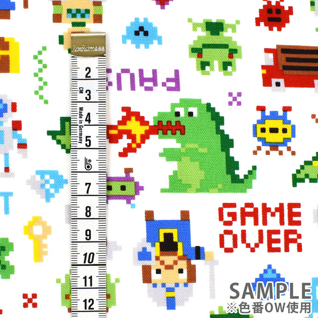 生地 お気に入りシリーズ ピクセルドット/オックス(MOWF-154) OW.オフ 09Ae99_