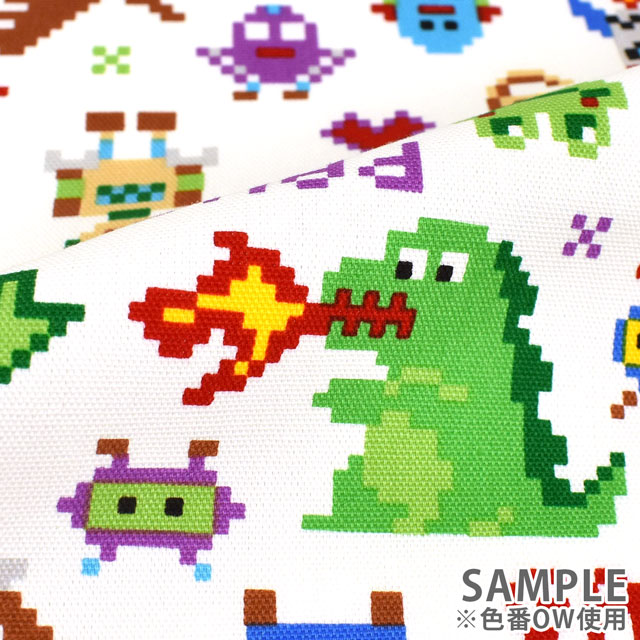 生地 お気に入りシリーズ ピクセルドット/オックス(MOWF-154) OW.オフ 09Ae99_