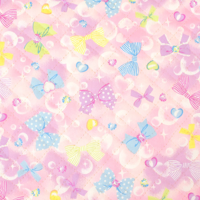 生地 お気に入りシリーズ バブルリボン/キルティング（MOWF-156Q） P.ピンク 09Bi20_