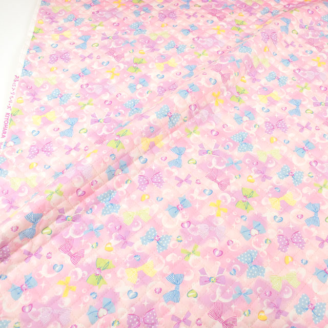 生地 お気に入りシリーズ バブルリボン/キルティング(MOWF-156Q) P.ピンク 09Bi20_