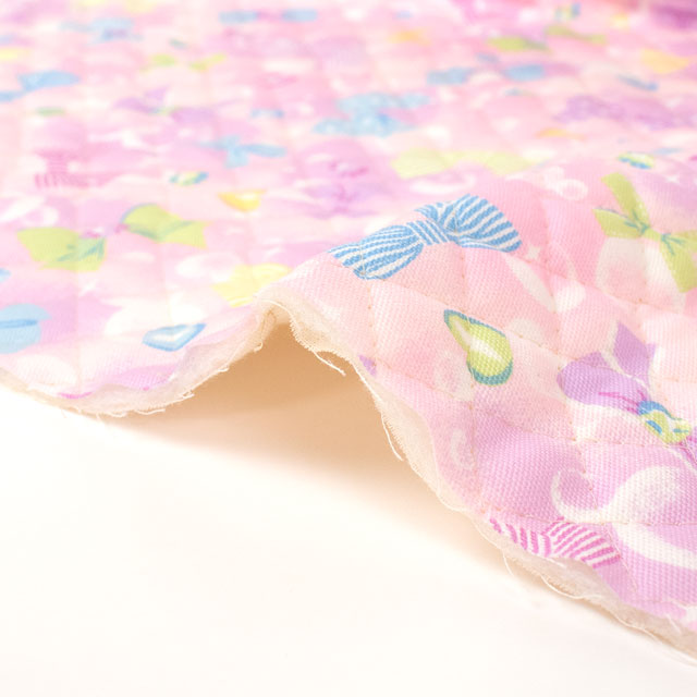 生地 お気に入りシリーズ バブルリボン/キルティング(MOWF-156Q) P.ピンク 09Bi20_