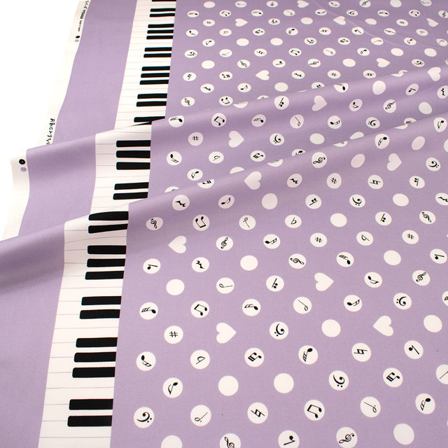 生地 お気に入りシリーズ ピアノドット/オックス(MOWF-162) PP.パープル 09Ae99_