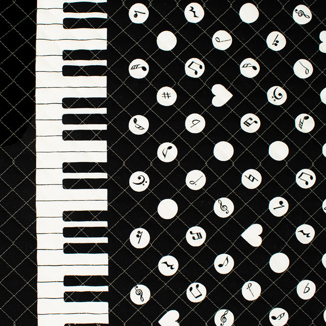 生地 お気に入りシリーズ ピアノドット/キルティング（MOWF-162Q） BK.ブラック 09Ae99_