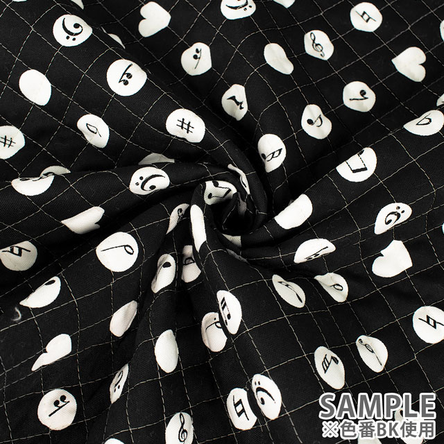 生地 お気に入りシリーズ ピアノドット/キルティング(MOWF-162Q) BK.ブラック 09Ae99_