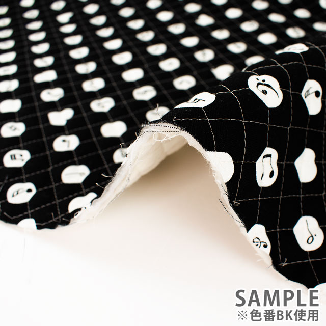 生地 お気に入りシリーズ ピアノドット/キルティング(MOWF-162Q) BK.ブラック 09Ae99_
