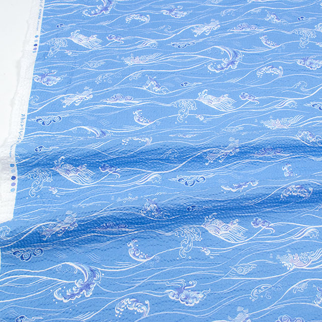 生地 お気に入りシリーズ SUMMER 波/リップル(MOWR-39) BL.ブルー 09Ae99_