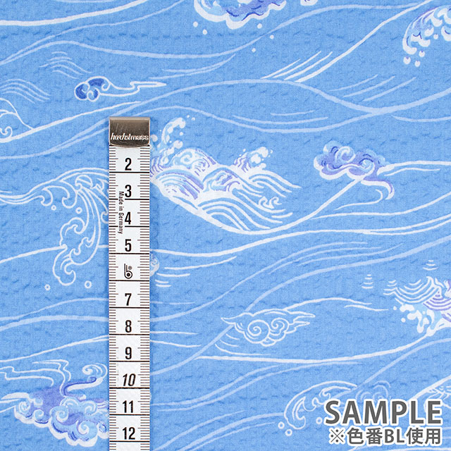 生地 お気に入りシリーズ SUMMER 波/リップル(MOWR-39) BL.ブルー 09Ae99_