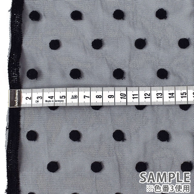 生地 ドットレース(MT8727) 1.白 10Ac04_