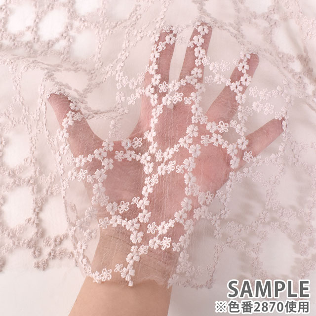 生地 エンゼレース(MU599) 2890.白 10Ac04_