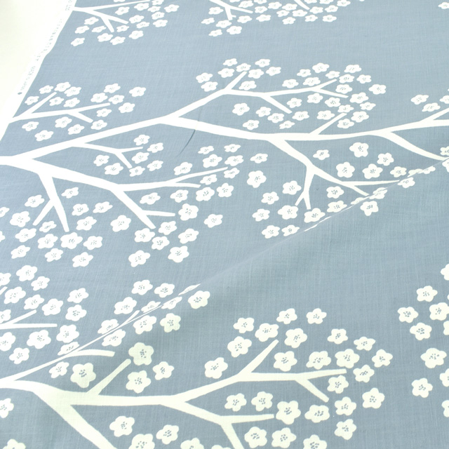 生地 MUDDY WORKS-マディワークス- 花木柄/モーリークロス(EKX18-120) 1A.ライトブルー 09Ac04_
