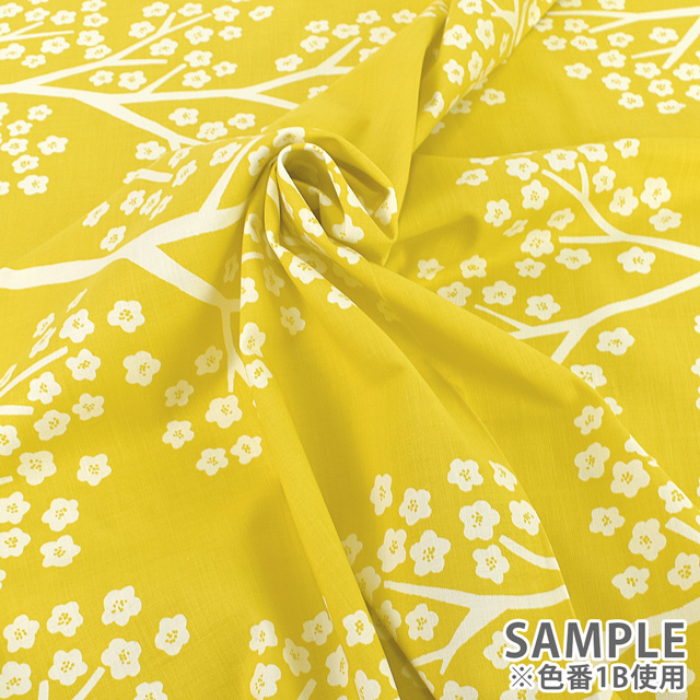 生地 MUDDY WORKS-マディワークス- 花木柄/モーリークロス(EKX18-120) 1A.ライトブルー 09Ac04_