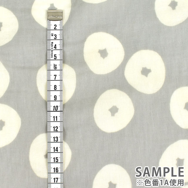 生地 MUDDY WORKS-マディワークス- ドーナツ/ダブルガーゼ(EKX-129) 1C.イエロー 09Ac04_