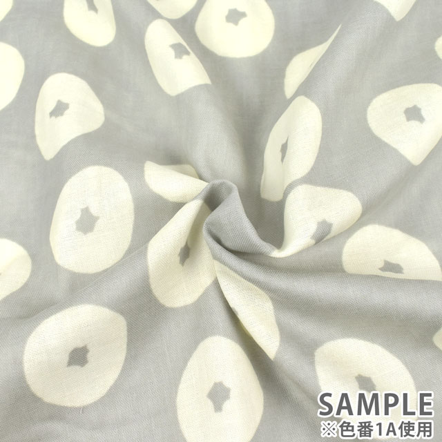 生地 MUDDY WORKS-マディワークス- ドーナツ/ダブルガーゼ(EKX-129) 1C.イエロー 09Ac04_