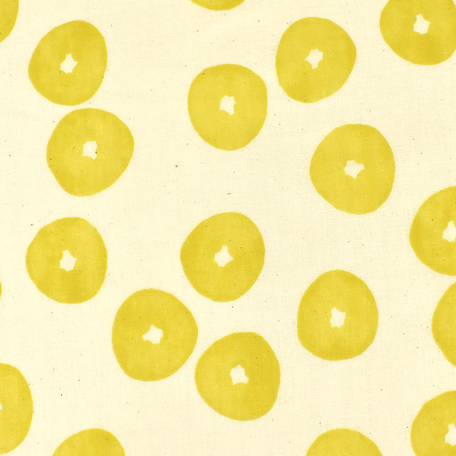 生地 MUDDY WORKS-マディワークス- ドーナツ/ダブルガーゼ(EKX-129) 1C.イエロー 09Ac04_