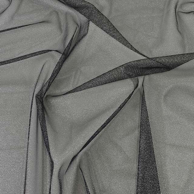 生地 ラメチュール(N-8-S) 3.黒×シルバーラメ 10Aa01_