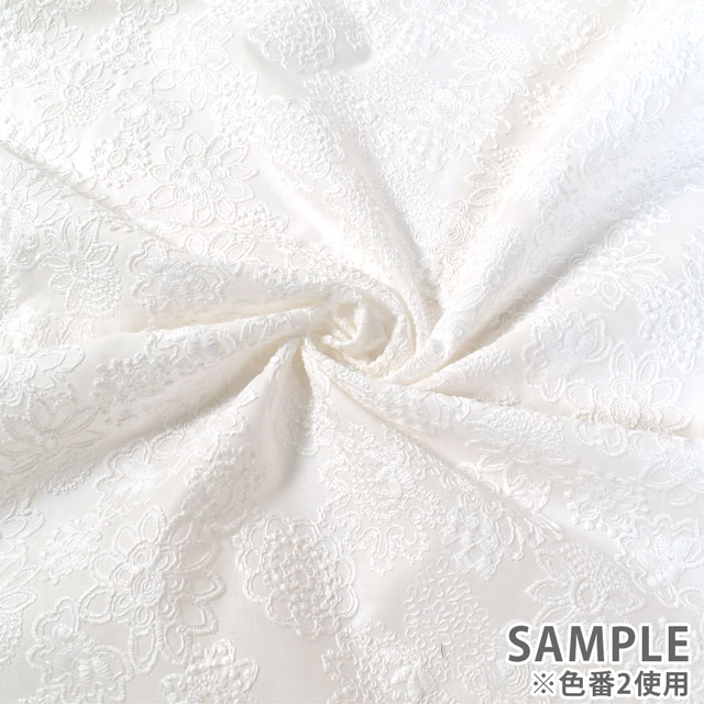生地 綿ローンコードレース(N0833082) 5.ライトベージュ 10Ac04_