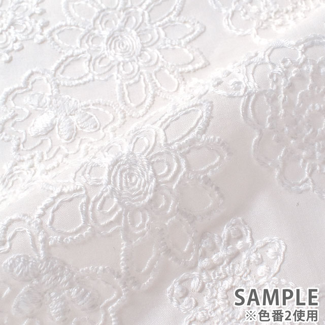 生地 綿ローンコードレース(N0833082) 5.ライトベージュ 10Ac04_