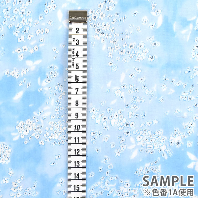 生地 naniIRO-ナニイロ- Lei nani/ダブルガーゼ(EGX-11060) A.ブルー系×パール 99Zz99_