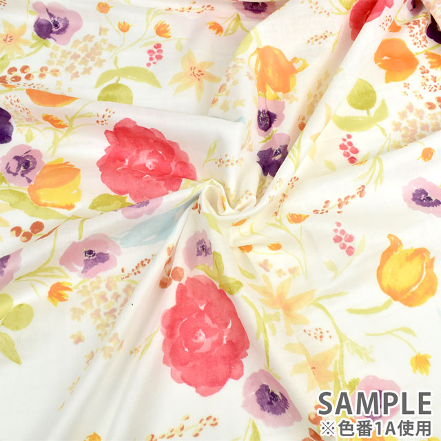 生地 naniIRO-ナニイロ- Fuccra:rakuen/ダブルガーゼ(EGX-11090) A.生成×ピンク系×パール 99Zz99_