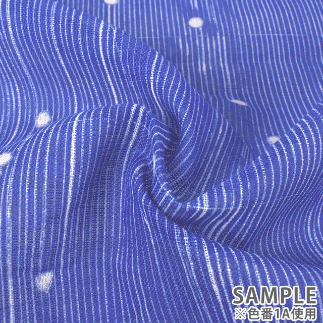 生地 naniIRO-ナニイロ- poesia visual/コットンリネンガーゼ(EGX-11161) 1A.ブルー/白ラッカー パール 99Zz99_