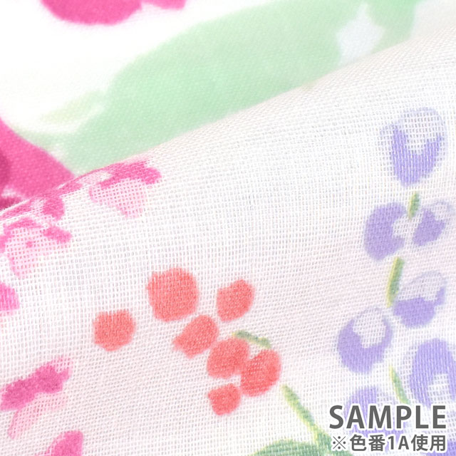 生地 naniIRO-ナニイロ- rakuen/ダブルガーゼ(EGX-11190) 1B.イエロー 99Zz99_