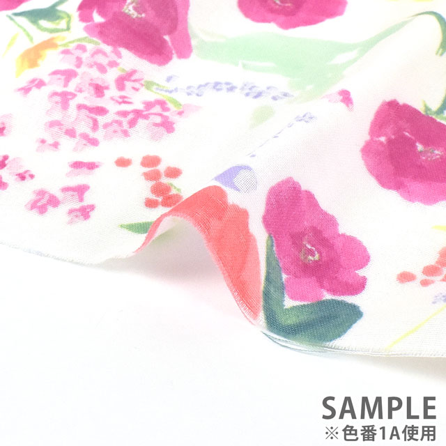 生地 naniIRO-ナニイロ- rakuen/ダブルガーゼ(EGX-11190) 1B.イエロー 99Zz99_