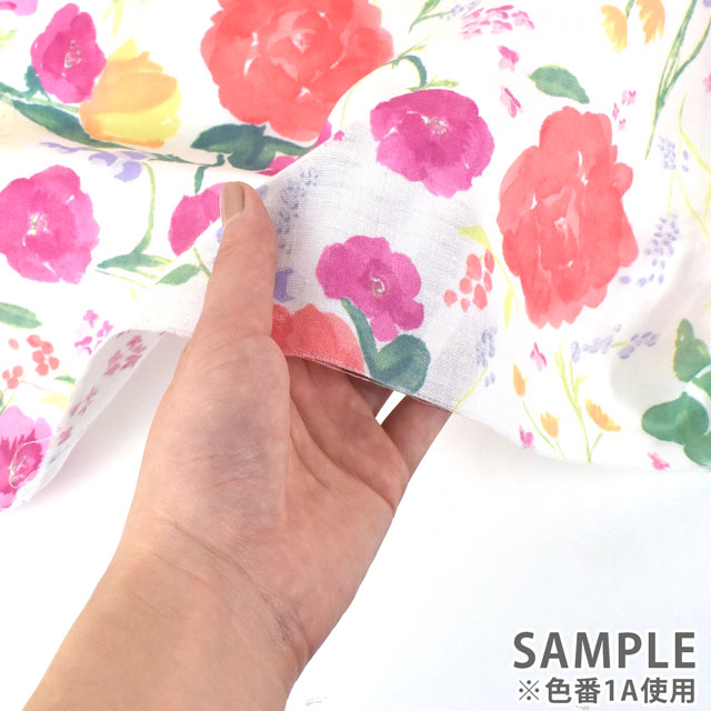 生地 naniIRO-ナニイロ- rakuen/ダブルガーゼ(EGX-11190) 1B.イエロー 99Zz99_