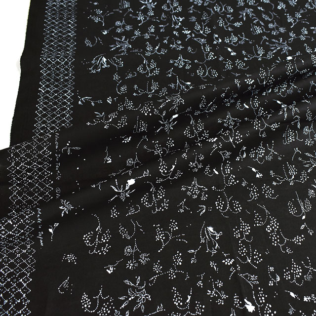 生地 naniIRO-ナニイロ- Bear fruits/オーガニックローン(EGX-11270) 1E.ブラック/白ラッカー 09Ac04_