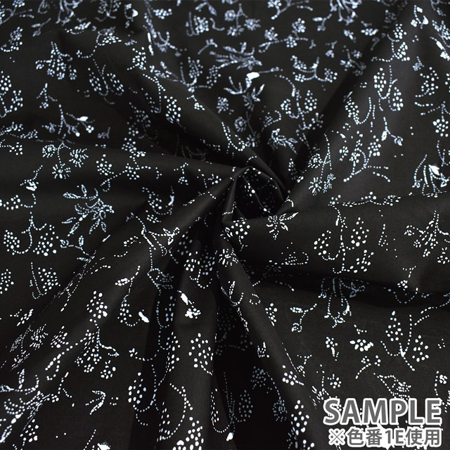 生地 naniIRO-ナニイロ- Bear fruits/オーガニックローン(EGX-11270) 1C.ネイビー 09Ac04_