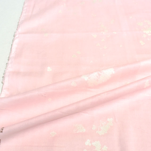 生地 naniIRO-ナニイロ- 小宇宙 micromosmos/ダブルガーゼ(EGX-11280) 1A.ライトピンク/パール 09Ac04_