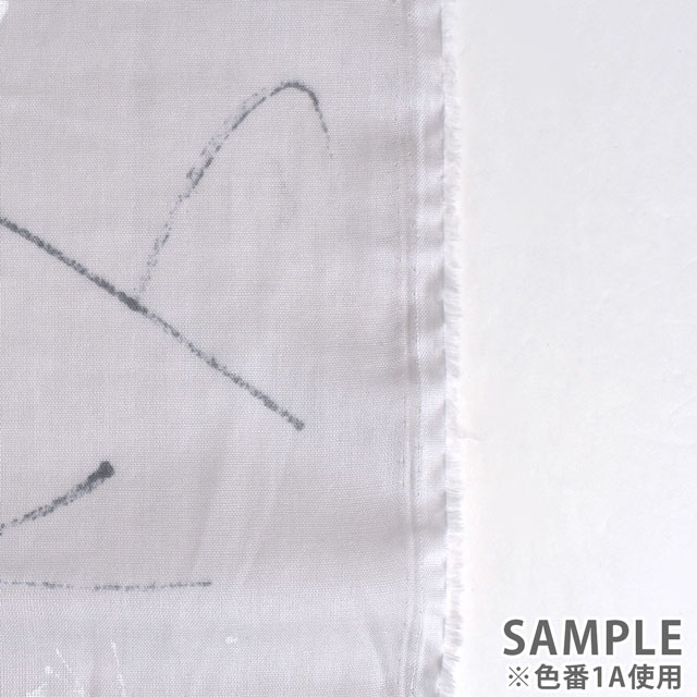 生地 naniIRO-ナニイロ- Seventone/ダブルガーゼ(EGX-11300) 1A.グレー/白ラッカー 99Zz99_