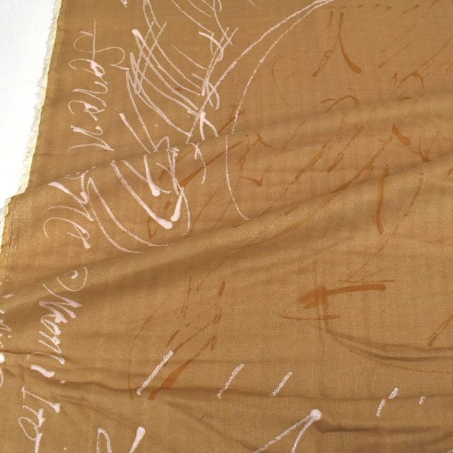 生地 naniIRO-ナニイロ- Seventone/ダブルガーゼ(EGX-11300) 1B.キャメル/パール 09Ac04_