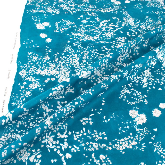 生地 naniIRO-ナニイロ- Lei nani/オーガニックローン(EGX-11331) 1C.ブルー×パール 09Ac04_