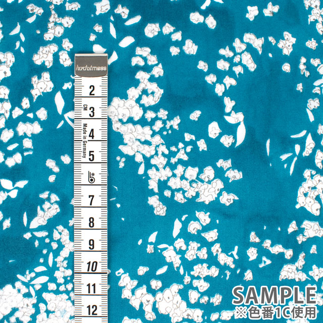 生地 naniIRO-ナニイロ- Lei nani/オーガニックローン(EGX-11331) 1C.ブルー×パール 09Ac04_