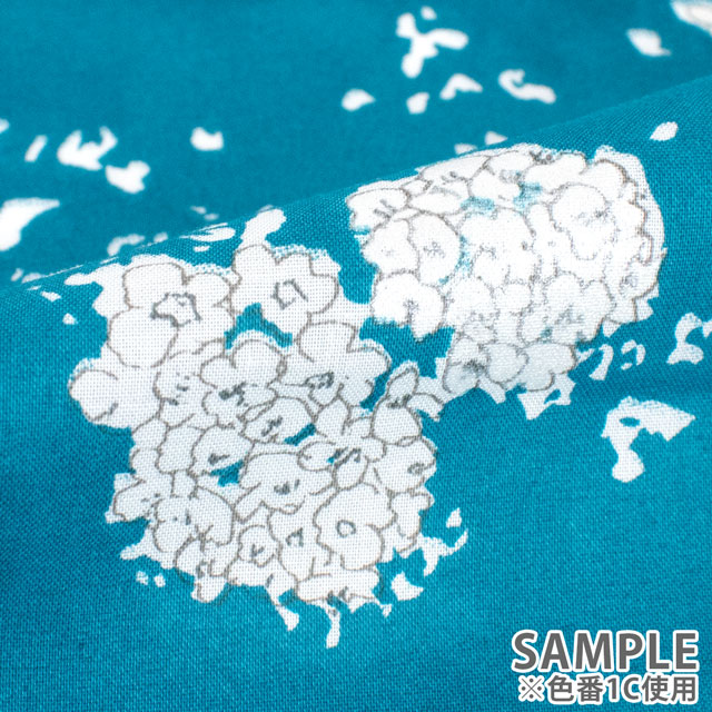 生地 naniIRO-ナニイロ- Lei nani/オーガニックローン(EGX-11331) 1C.ブルー×パール 09Ac04_