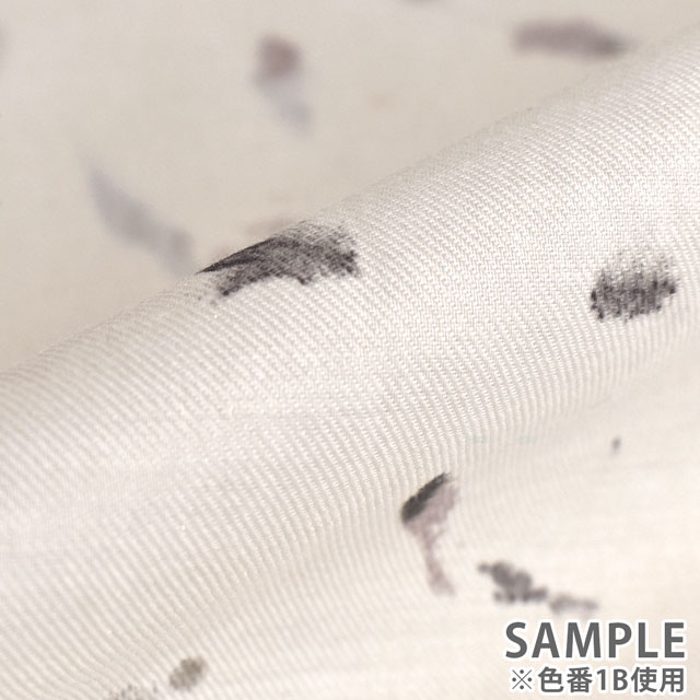 生地 naniIRO-ナニイロ- Flowers bloom/綿シルク(EGX-11260) 1C.グリーン 09Ac04_