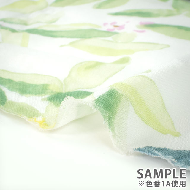 生地 naniIRO-ナニイロ MARGO/オーガニックダブルガーゼ(EGX-11360) 1A.ホワイト×イエロー×ゴールド 99Zz99_