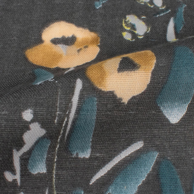 生地 naniIRO-ナニイロ PAL/オーガニックダブルガーゼ(EGX-11370) 1D.ダークグレー 09Ac04_