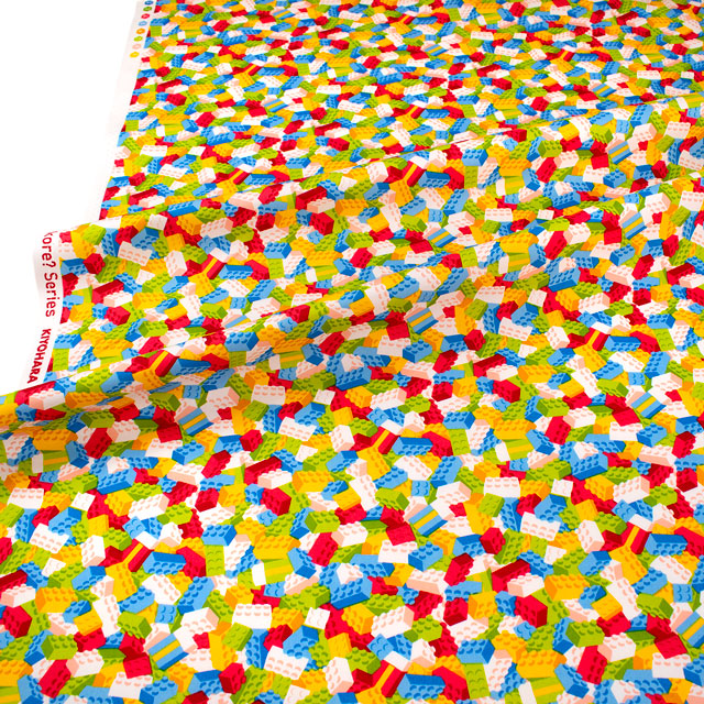 生地 Nanikore? Series・ナニコレシリーズ ブロックかくれんぼ/オックス(NNF-16) LMT.ライトマルチ 09Ae99_