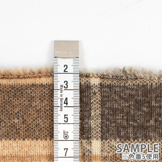 生地 チェック柄シープボア(NO153) 5.ブラウン 10Bn99_