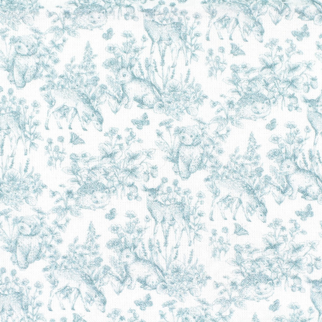 カットクロス ラシックドール ネロリローズ ガーデン ミニカットクロス/シーチング(NRF-01MC) BL.ブルー 06Ab99_