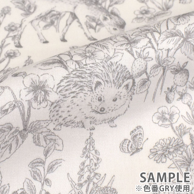 生地 Nerori Rose ネロリローズ ガーデン/60綿サテン(NRF-01) NV.ネイビー 99Zz99_