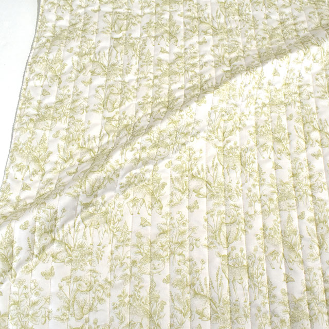 生地 Nerori Rose ネロリローズ ガーデン/キルティング(NRF-01Q) G.グリーン 99Zz99_