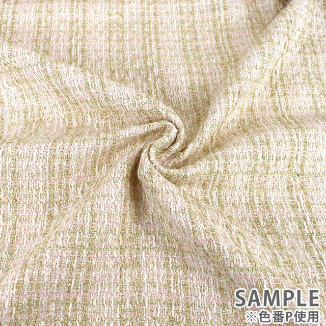 生地 Nerori Rose ネロリローズ チェックツイード/ポリエステルツイード(NRF-04) BK.ブラック 99Zz99_