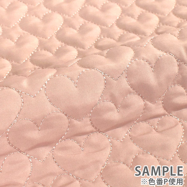 生地 Nerori Rose ネロリローズ ハートキルト/キルティング(NRF-05H) V.ラベンダー 09Bi19_