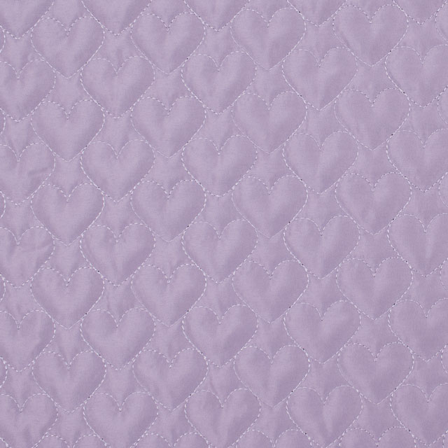 生地 Nerori Rose ネロリローズ ハートキルト/キルティング(NRF-05H) V.ラベンダー 09Bi19_