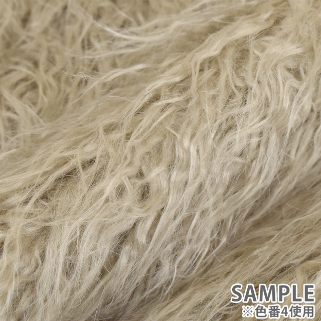 生地 チベットラムフェイクファー(NT-9330) 4.モカ 10Bn99_